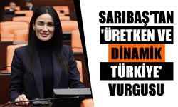 AK Parti'li Sarıbaş'tan 'üretken ve dinamik Türkiye' vurgusu