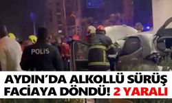 Aydın’da alkollü sürüş faciaya döndü! 2 yaralı