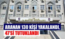 Aydın’da aranan 130 kişi yakalandı, 47’si tutuklandı