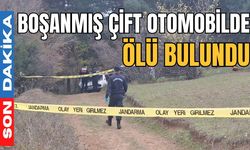 Boşanmış çift otomobilde ölü bulundu