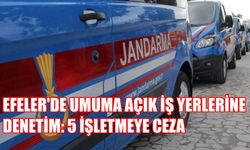 Efeler’de umuma açık iş yerlerine denetim: 5 işletmeye ceza