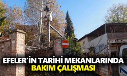 Efeler’in tarihi mekanlarında bakım çalışması