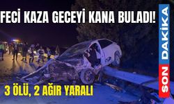 Feci kaza geceyi kana buladı! 3 ölü, 2 ağır yaralı