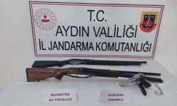 Jandarma’dan Sultanhisar’da ruhsatsız silah operasyonu