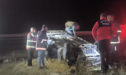 Kontrolden çıkan otomobil devrildi: 3 yaralı