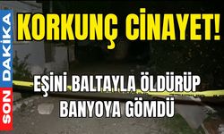 Korkunç cinayet! Eşini baltayla öldürüp banyoya gömdü