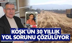 Köşk’ün 30 yıllık yol sorunu çözülüyor