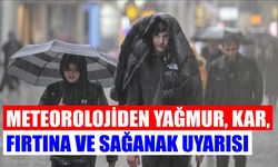 Meteorolojiden yağmur, kar, fırtına ve sağanak uyarısı