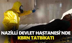 Nazilli Devlet Hastanesi'nde KBRN tatbikatı