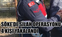 Söke’de silah operasyonu: 4 kişi yakalandı