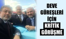 Başkan Kaya, deve güreşlerinin yapılması için Bakan Yumaklı'yla görüştü