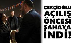 Çerçioğlu’ndan açılış öncesi sahaya indi!