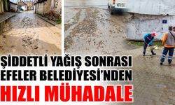 Efeler Belediyesi yoğun yağışın ardından sahada