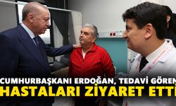 Cumhurbaşkanı Erdoğan, Aydın Şehir Hastanesi'nde tedavi gören hastaları ziyaret etti