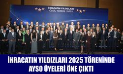 İhracatın Yıldızları 2025 töreninde AYSO üyeleri öne çıktı
