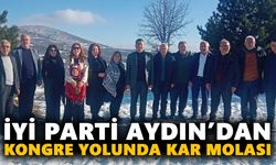 İYİ Parti Aydın’dan kongre yolunda kar molası