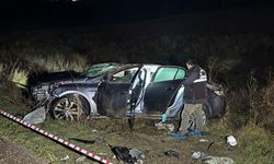 Kontrolü kaybeden araç şarampole devrildi: 1 ölü, 3 yaralı