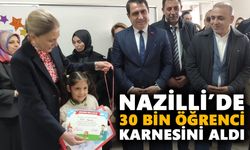 Nazilli'de karne sevinci
