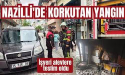 Nazilli'de korkutan yangın!