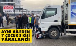 Nazilli’de motosiklet çöp kamyonetinin altında kaldı: Aynı aileden 1’ çocuk 3 kişi yaralandı