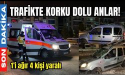 Trafikte korku dolu anlar! 1’i ağır 4 kişi yaralı
