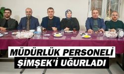 Nazilli'de veda iftarı: Müdürlük personeli Şimşek'i uğurladı