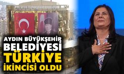 Aydın Büyükşehir Belediyesi Türkiye ikincisi oldu