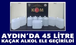 Aydın’da 45 litre kaçak alkol ele geçirildi