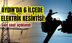 Aydın’da 6 ilçede elektrik kesintisi! Saat saat açıklandı