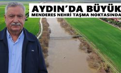 Aydın’da Büyük Menderes Nehri taşma noktasında