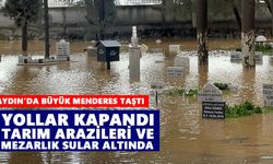Aydın’da Büyük Menderes taştı: Yollar kapandı, tarım arazileri ve mezarlık sular altında