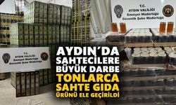 Aydın’da sahtecilere büyük darbe: Tonlarca sahte gıda ürünü ele geçirildi