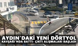 Aydın’daki Yeni Dörtyol Kavşağı’nda battı- çıktı alışmaları başladı