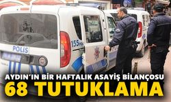 Aydın’ın bir haftalık asayiş bilançosu: 68 tutuklama