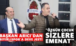 Başkan Arıcı’dan Bıyıklıspor’a deve jesti