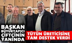 Başkan Büyükyapıcı çiftçinin yanında