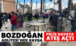Bozdoğan Adliyesi'nde kavga: Polis havaya ateş açtı