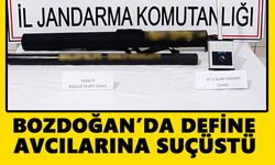 Bozdoğan’da define avcılarına suçüstü