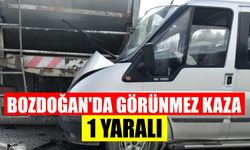 Bozdoğan’da görünmez kaza: 1 yaralı