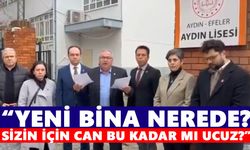 CHP’li Bülbül Aydın Lisesi önünde isyan etti