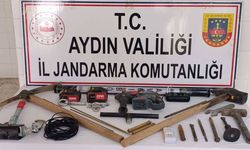 Çine’de kaçak kazıya jandarmadan suçüstü