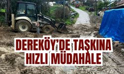 Dereköy’de taşkına hızlı müdahale