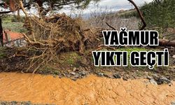 Karacasu'da yağmur yıktı geçti