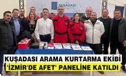 Kuşadası Arama Kurtarma Ekibi ‘İzmir’de Afet’ paneline katıldı