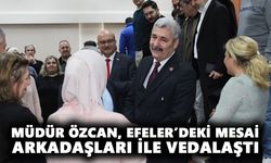 Müdür Özcan, Efeler’deki mesai arkadaşları ile vedalaştı