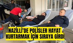 Nazilli Emniyeti’nden Kızılay’a kan bağışı desteği
