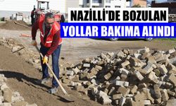 Nazilli’de bozulan yollar bakıma alındı