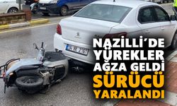 Nazilli’de yürekler ağza geldi: Sürücü yaralandı