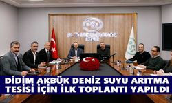 Türkiye'ye örnek olacak! Didim Akbük Deniz Suyu Arıtma Tesisi için ilk toplantı yapıldı