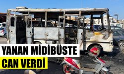 Yanan midibüsteki 16 yaşındaki çocuk öldü